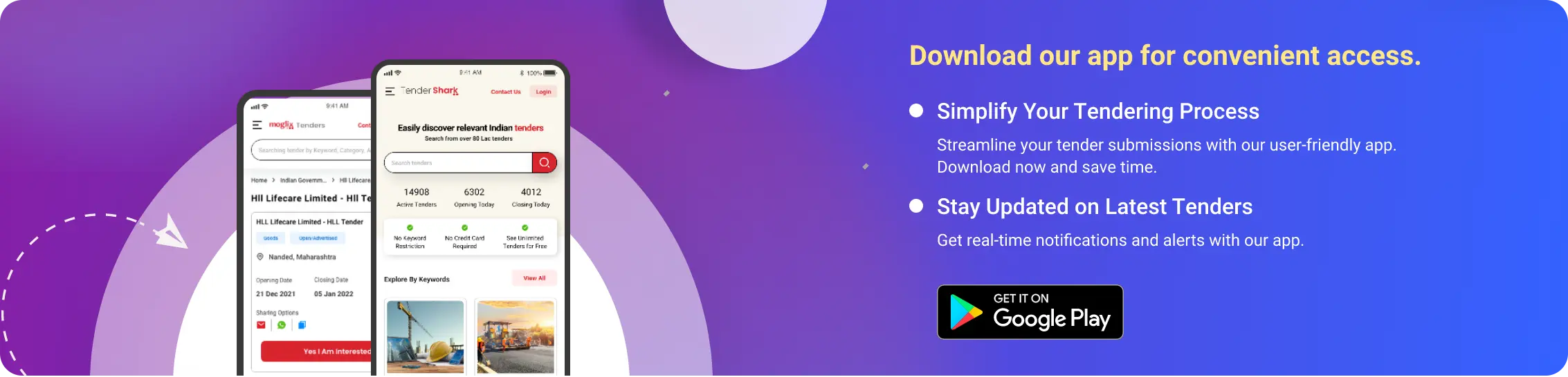 Download TenderShark Mobile App